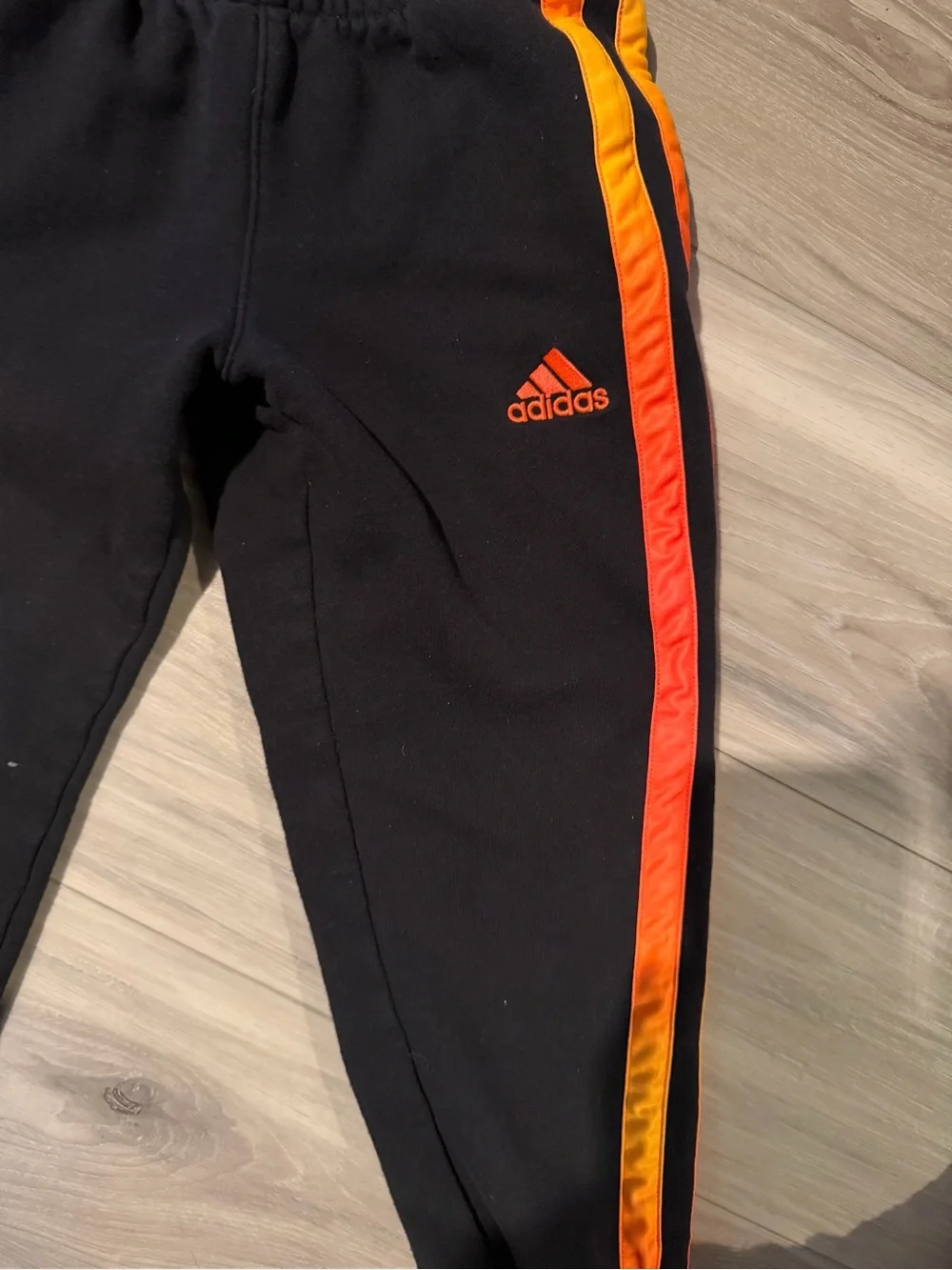 adidas Kids Black Track Suit. Size 8
